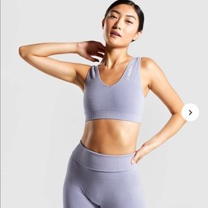 Gymshark Power Down Sports Bra - Steel Blue